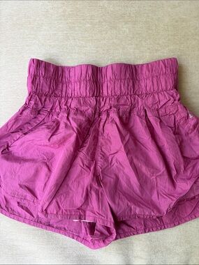 Free People High-Waist Magenta Athletic Shorts